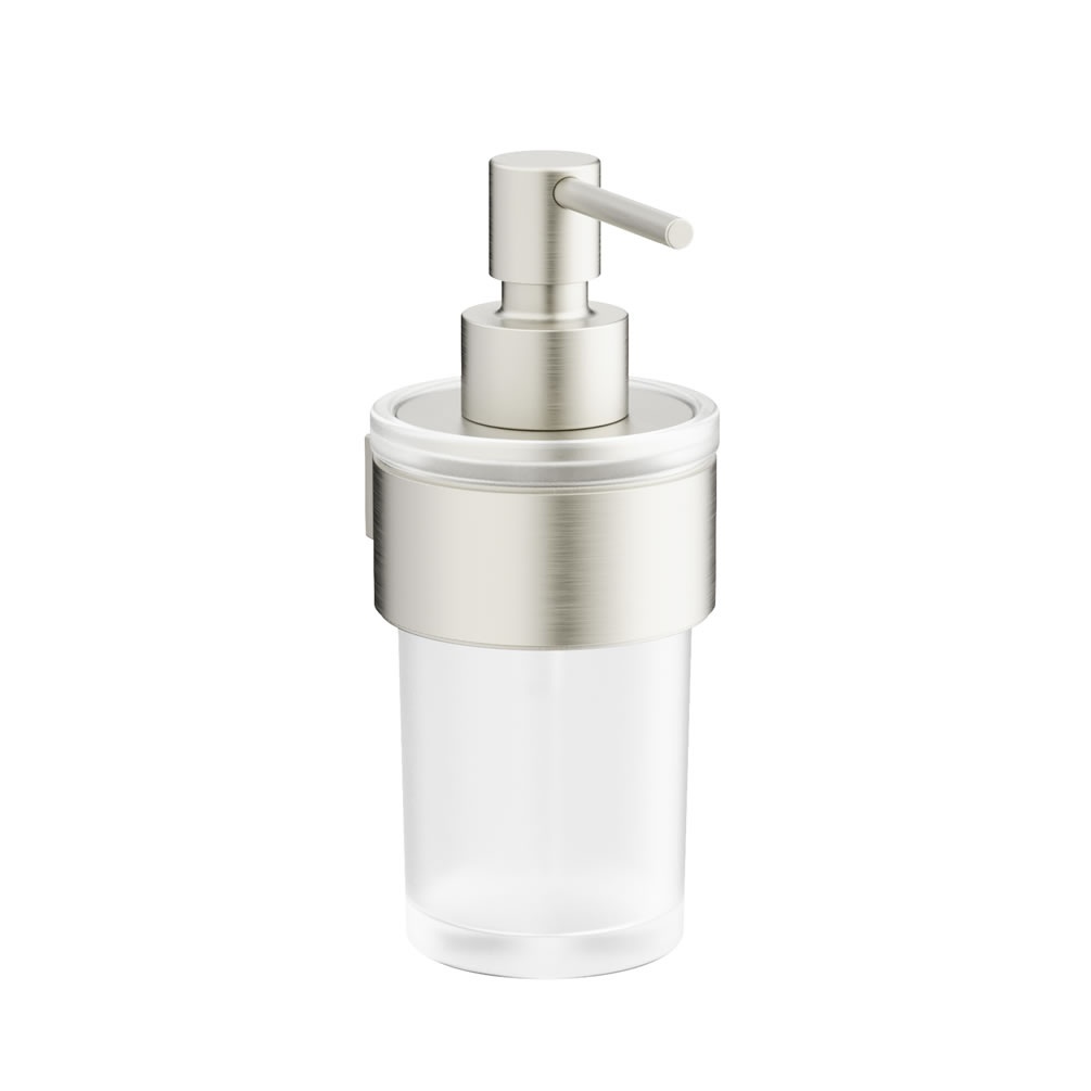 Cutout image of Crosswater Velo Brushed Stainless Steel Soap Dispenser